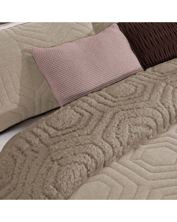 EDREDON BORREGUILLO QUILT COCO - BEIGE 135/150